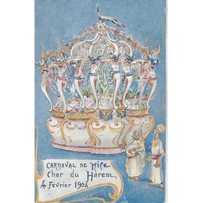 Carnaval de Nice Char du Harem 4 février 1904